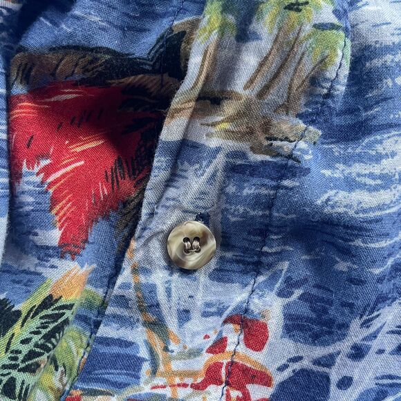 Vintage 1980s Sun Casual Hawaiian Style Board Shorts - Tropical - Women's Size M - Picture 5 of 8